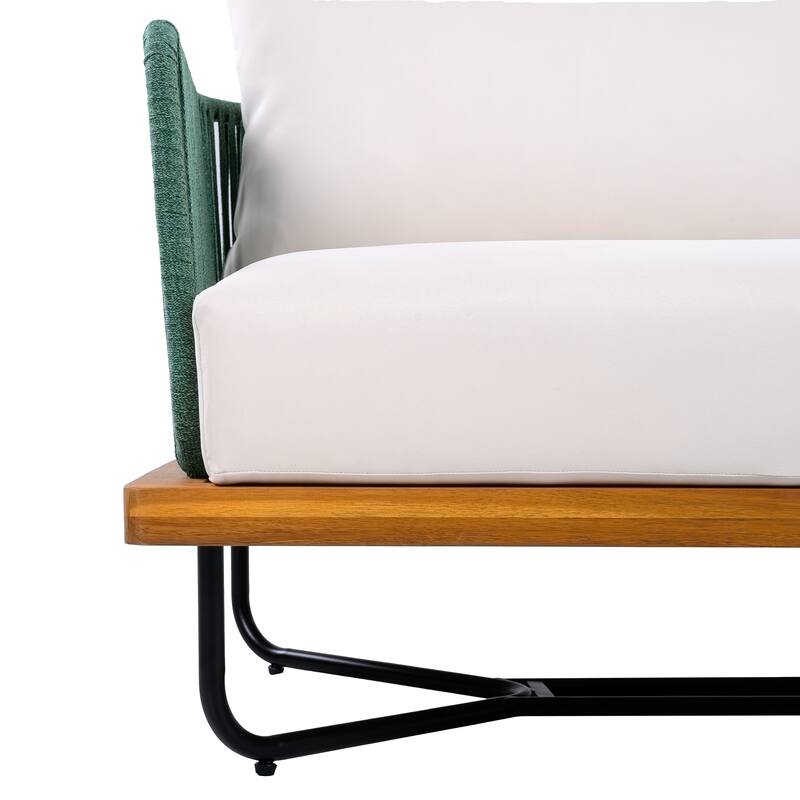 Christopher Knight Home - Jason Outdoor Acacia Wood Loveseat With Table