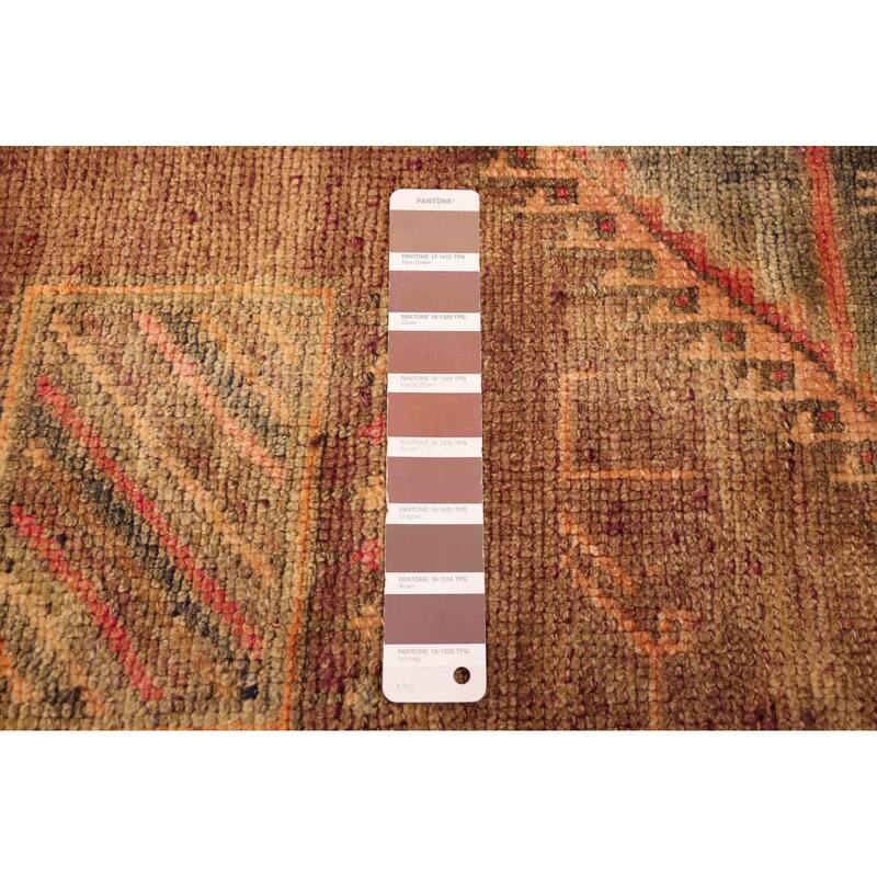 ECARPETGALLERY Hand-knotted Melis Vintage Brown Wool Rug - 3'0 x 11'7