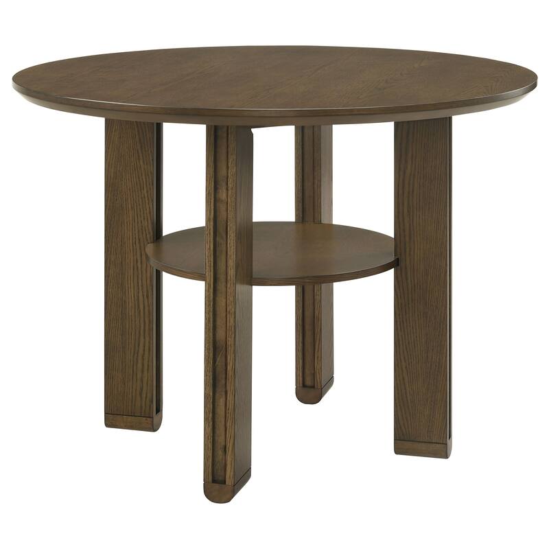 Crispin Brown Round Counter Height Dining Table