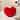 Plush Faux Fur Heart-Shaped Valentine's Day Throw Pillow - 13" - Red
