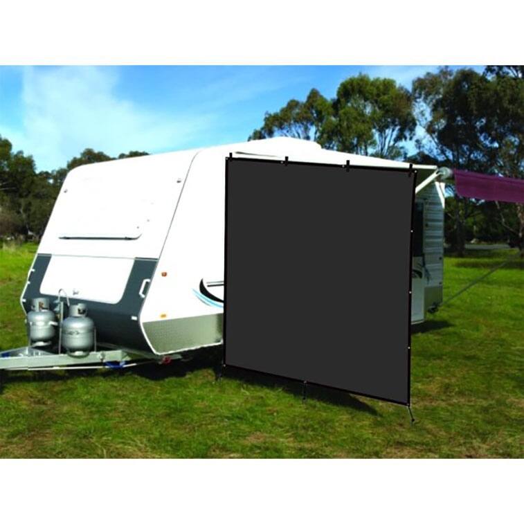 Origin RV Awning Privacy Side Sunblock Shade Drop , Black