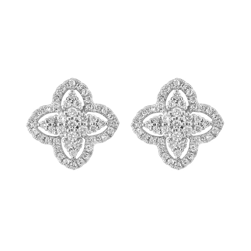EFFY 14K White Gold Diamond Earrings