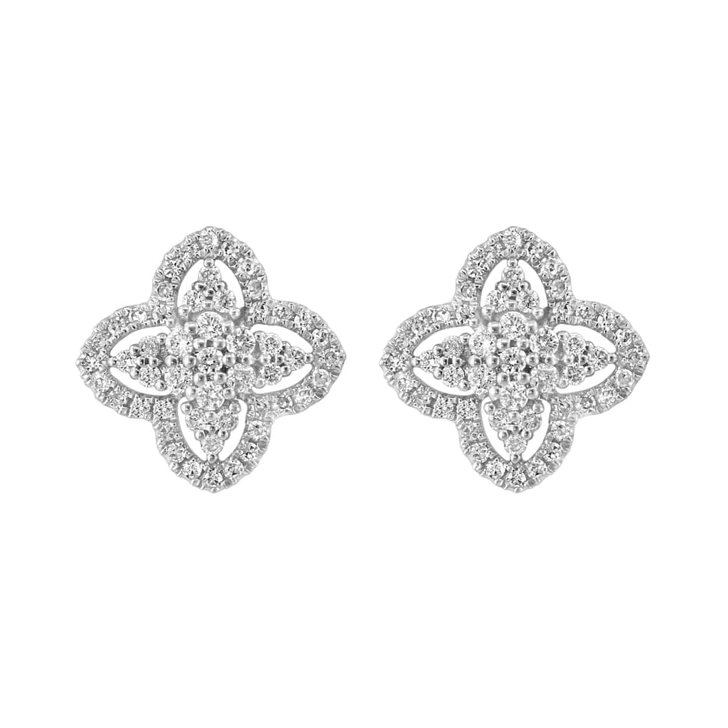 EFFY 14K White Gold Diamond Earrings