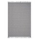 preview thumbnail 1 of 6, LOOM & LUXE Collection White/Geometric Indoor/Outdoor Area Rug 120" D x 93" W x 0.28" H