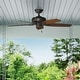 preview thumbnail 1 of 18, Hunter 52" Newsome Outdoor Ceiling Fan with Pull Chain, Damp Rated Premier Bronze
