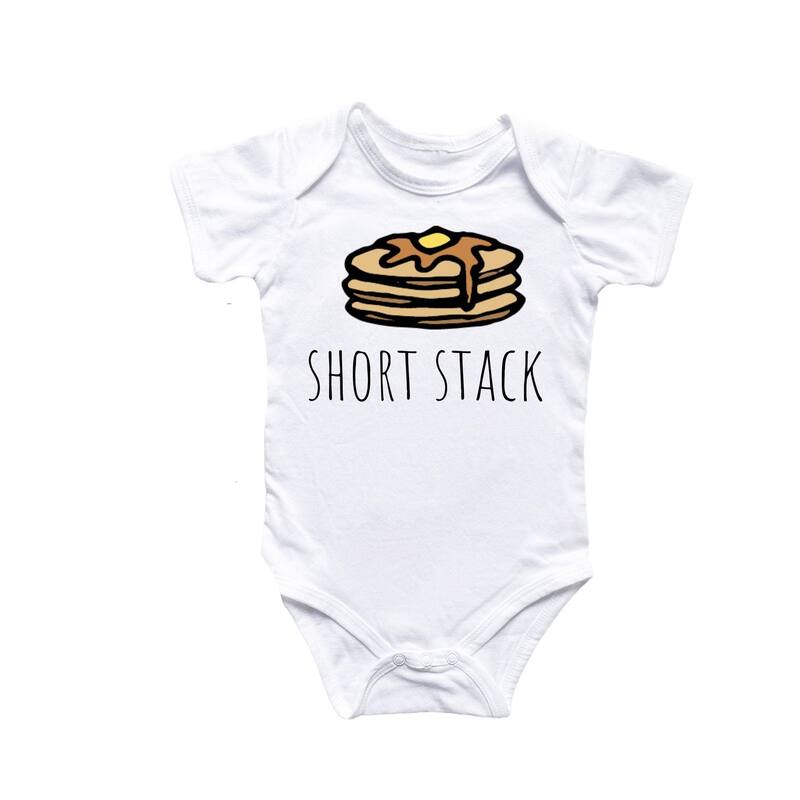 Pancakes Breakfast - Baby Boy Girl Clothes Infant Bodysuit Funny Cute Newborn - Blue - 0-3M