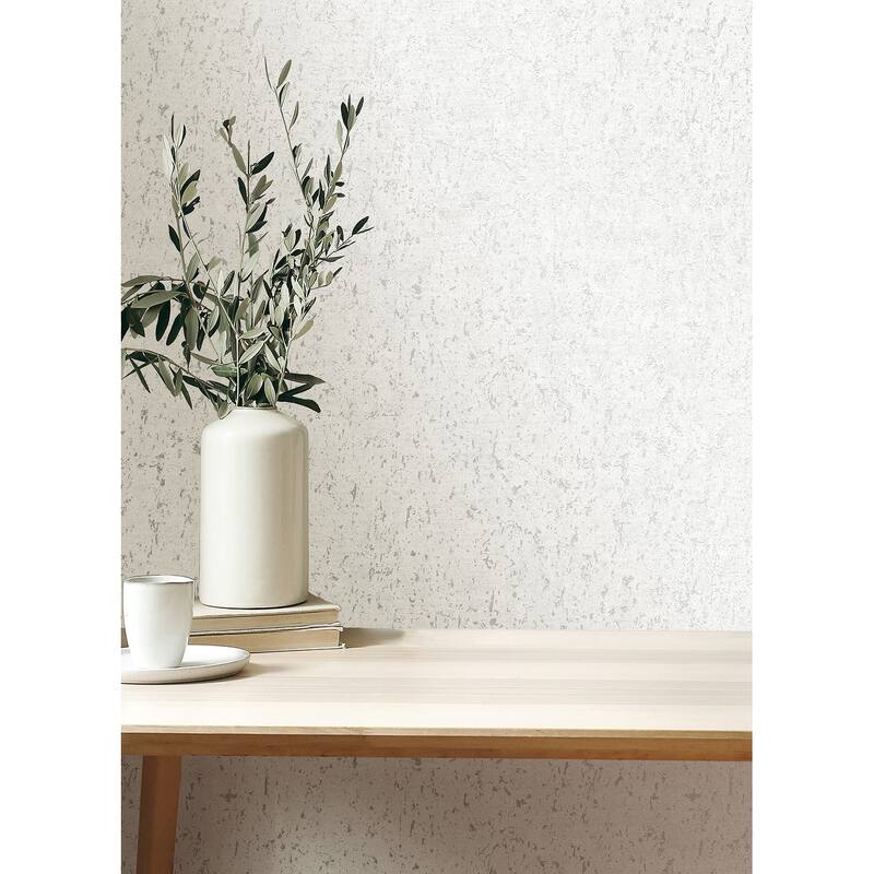 Advantage Callie White Concrete Wallpaper On Sale Bed Bath & Beyond