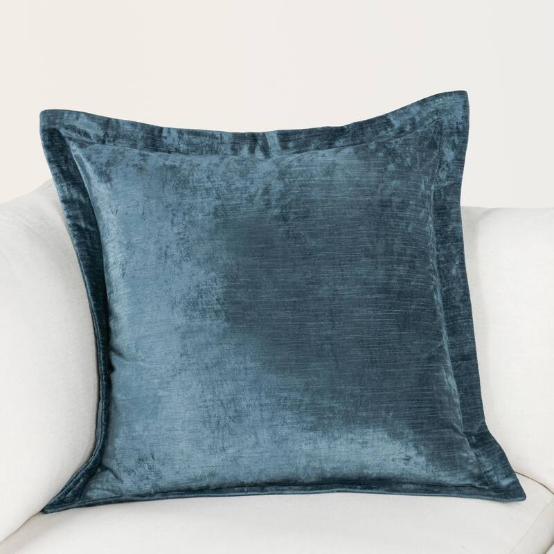 Kosas Home Lapis Velvet 22-inch Throw Pillow - Ocean Blue