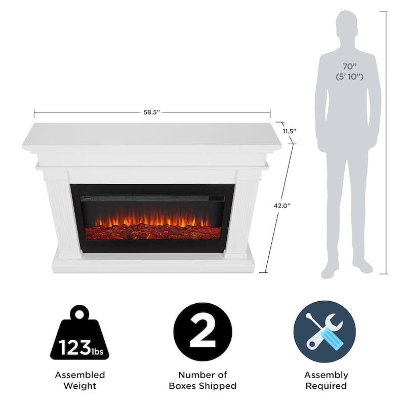 Beau 58.5" Electric Fireplace by Real Flame