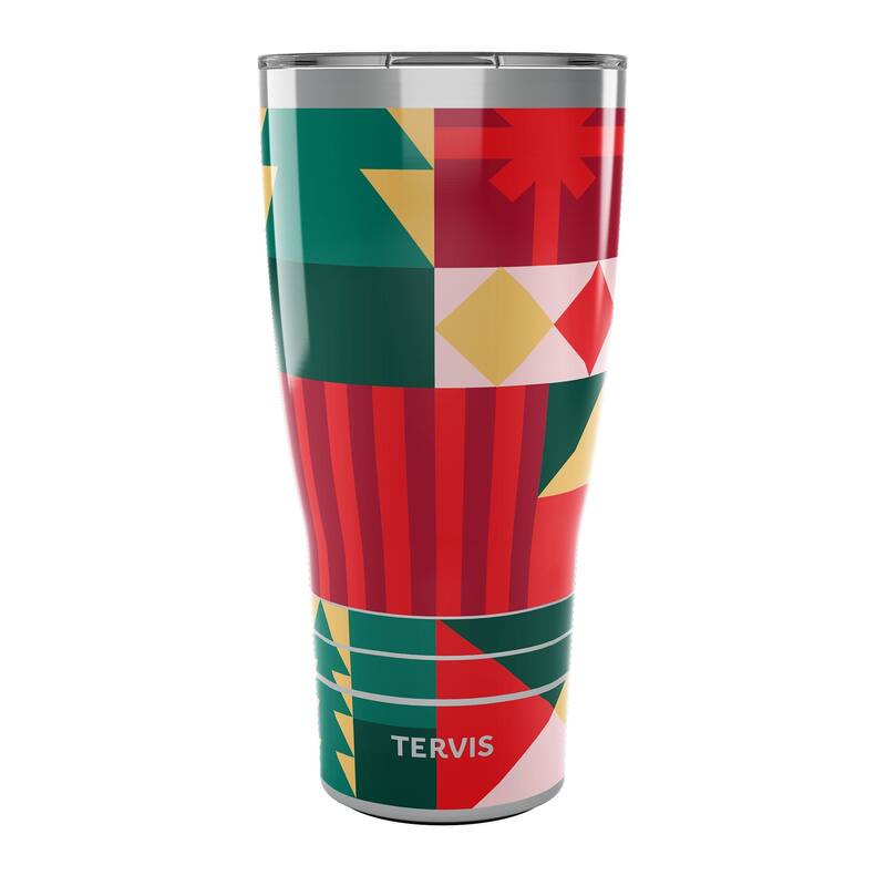 Tervis Traveler Christmas Holiday X-Mas Xtra Triple Walled Insulated Travel Tumbler, Stainless Steel - 30oz