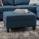preview thumbnail 16 of 14, Zahra Tufted Fabric Ottoman by Christopher Knight Home Navy Blue