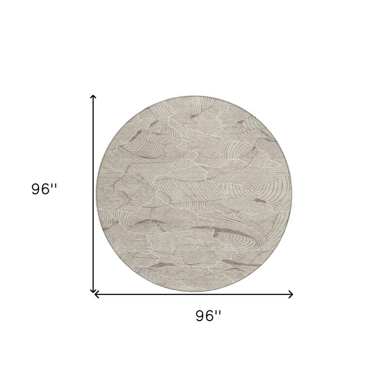 HomeRoots Abstract Transitional Rectangle Outdoor Rug