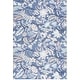 preview thumbnail 31 of 33, Nourison Washables Indoor Floral Area Rug 4' x 6' - Multi/Navy - Rectangle