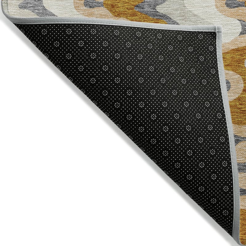 HomeRoots Abstract Transitional Rectangle Outdoor Rug