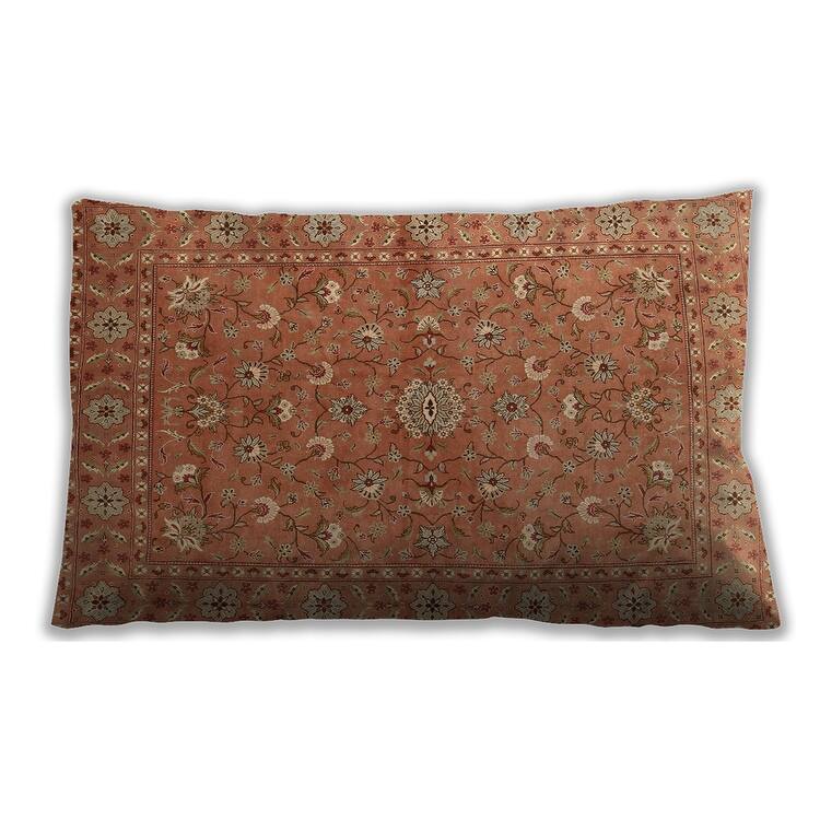 Ahgly Company Traditional Classic IndoorOutdoor Grapefruit Red Lumbar