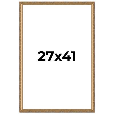 27x41 Frame Red Solid Wood Picture Frame Width 1.75 Inches | Interior Frame Depth 1 13/16 Inches