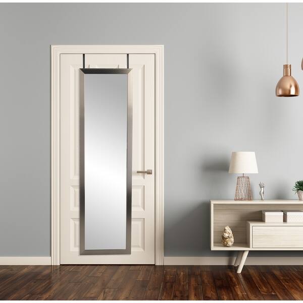 Embossed Silver Over the Door Mirror Bed Bath & Beyond 36631278