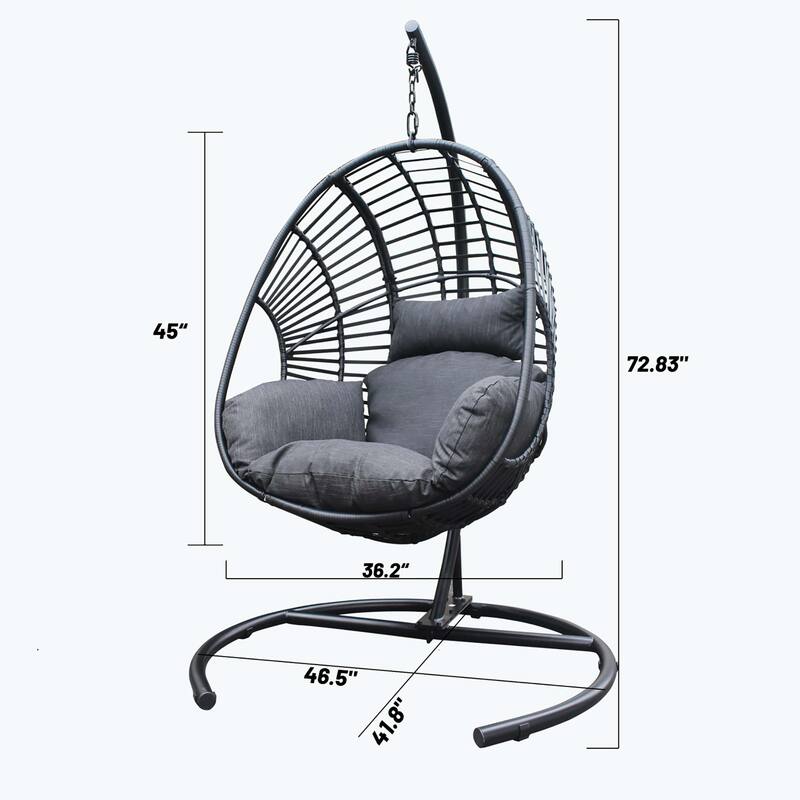 High Quality Wicker Swing Egg Chair Great for Indoors&Outdoors - N/A