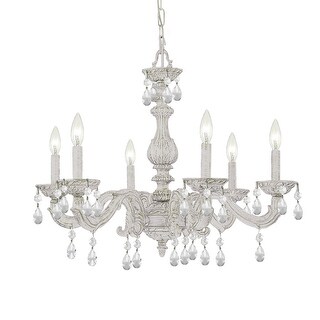 Crystorama Lighting Group Sutton 6 Light 28" Wide Wrought Iron Candle