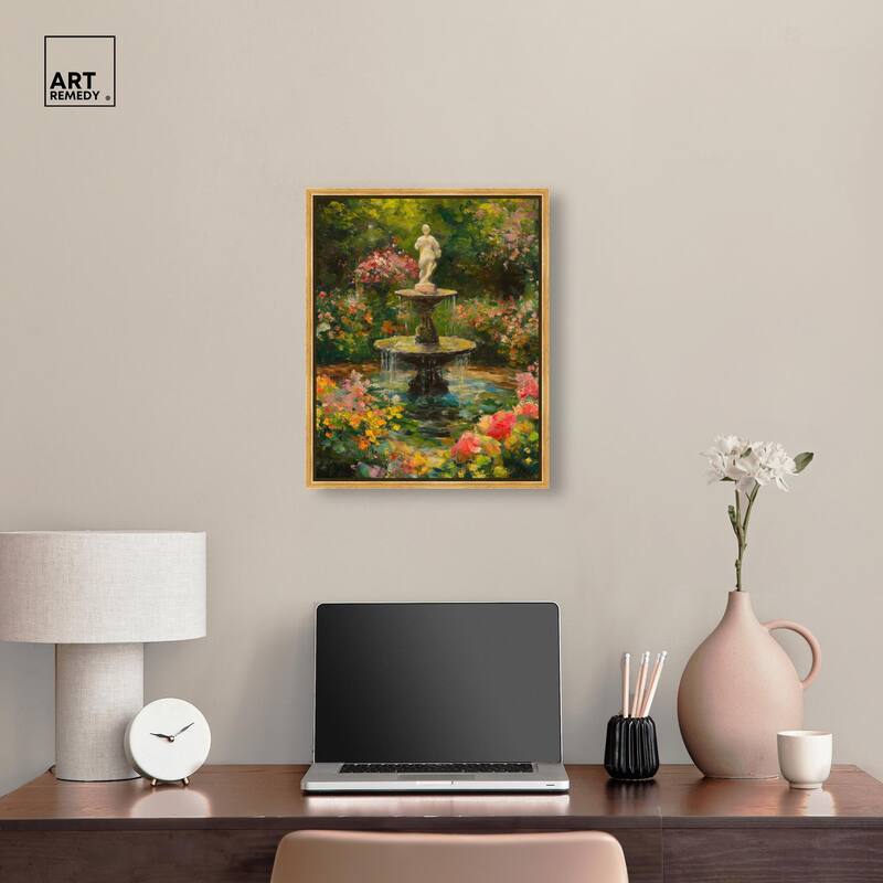Poured Peace Canvas by Art Remedy