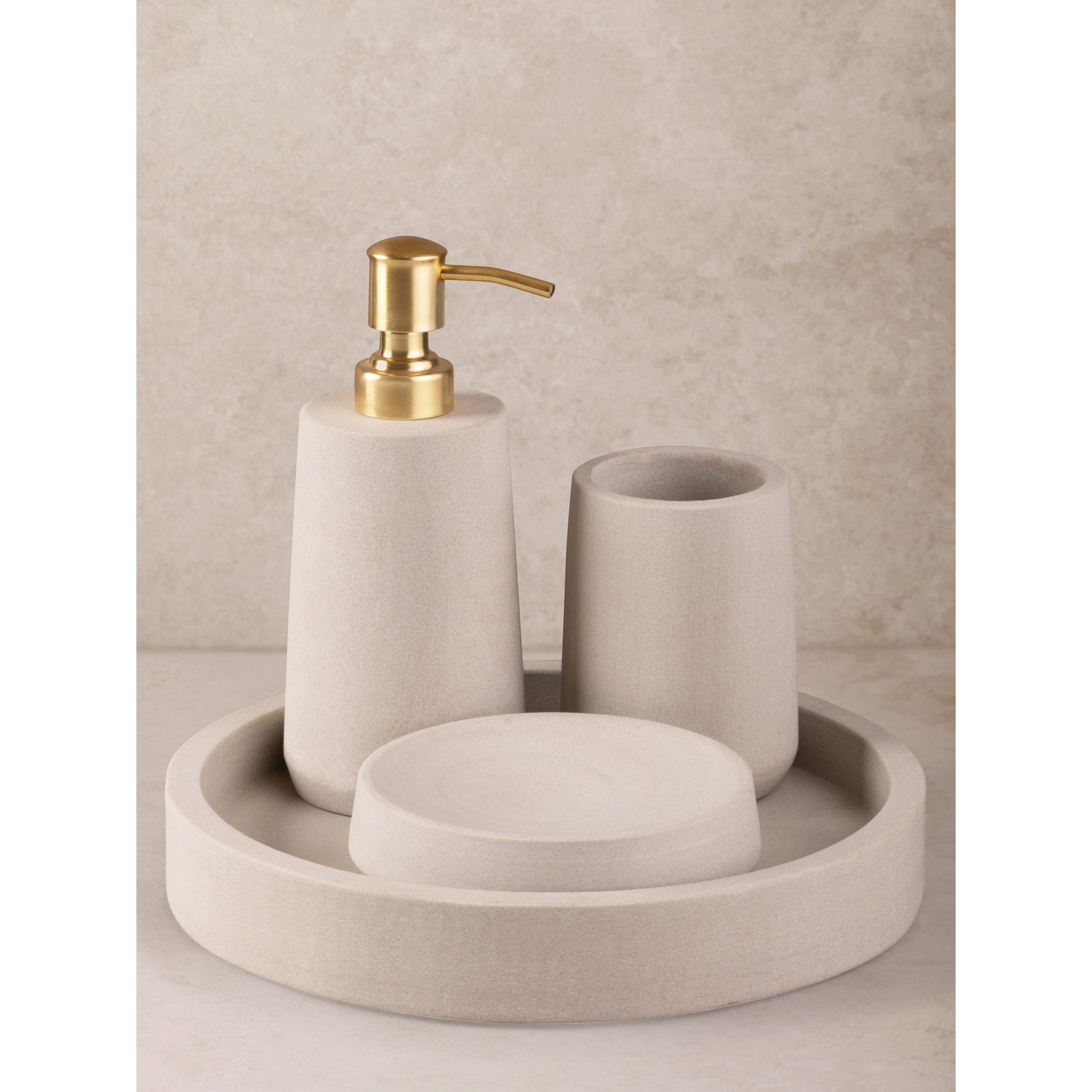 Casablanca Sandstone Bath Accessories - Set of 4