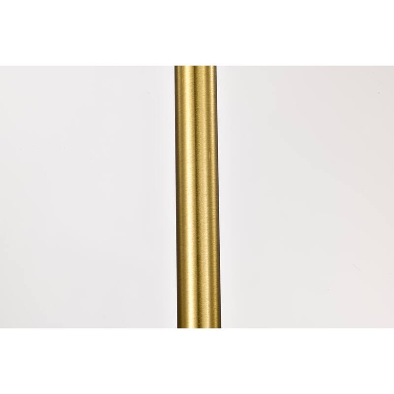 Barmine Brass Table Lamp with White Frosted Glass Shade