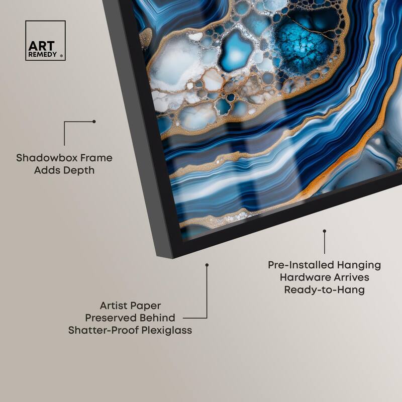 Azure Alveoli II Shadowbox by Art Remedy