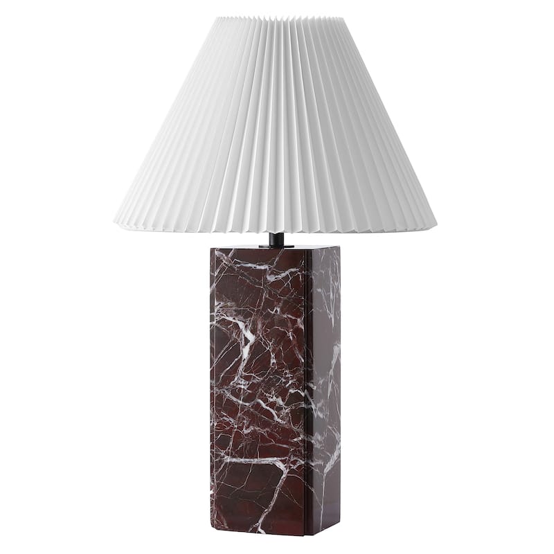 SAFAVIEH Couture Mackenzie Square Marble Table Lamp - 16"W x 16"D x 25"H