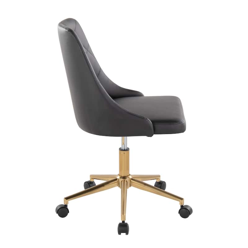 Silver Orchid Ockelbo Adjustable Office Chair with 5-Star Caster Base