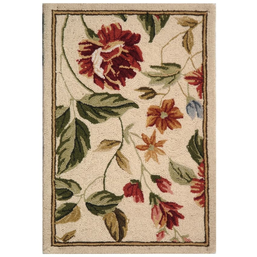 SAFAVIEH Handmade Chelsea Faigel French Country Floral Wool Rug