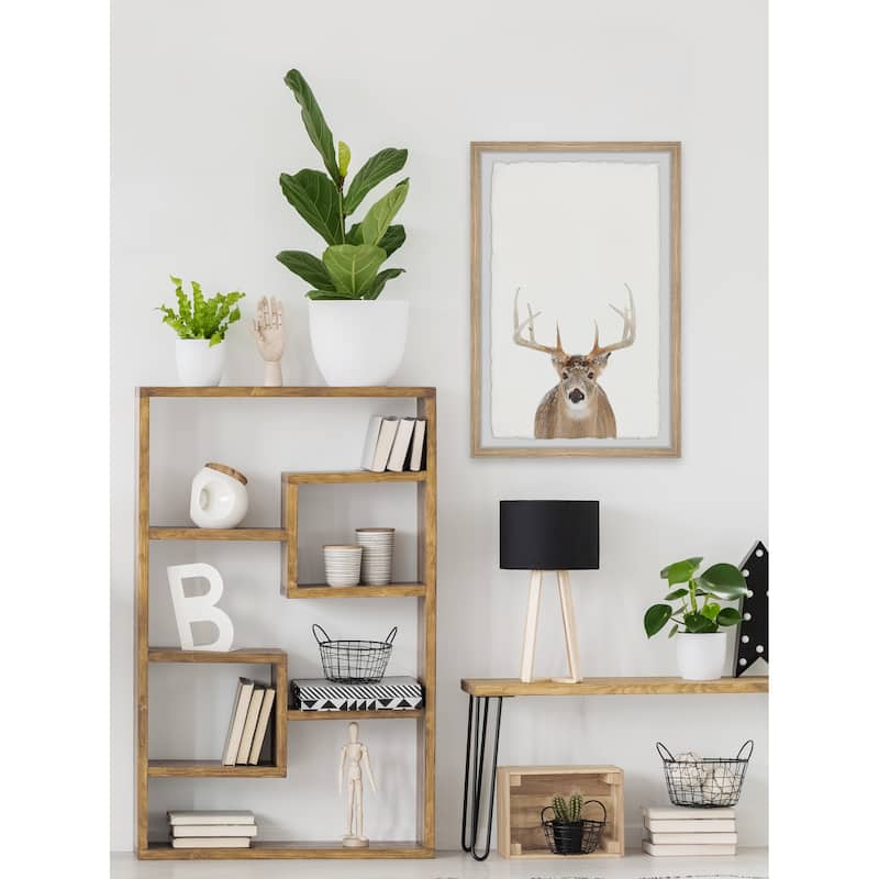 'Winter Deer' Framed Painting Print