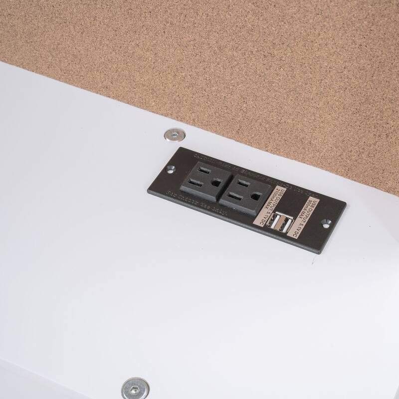 Full or Twin Size Daybed with Built-in Storage, Corkboard, USB Charging Ports, and Trundle