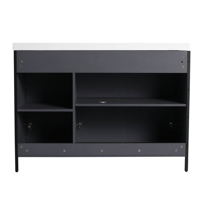 48" Freestanding Bathroom Vanity with Resin Sink