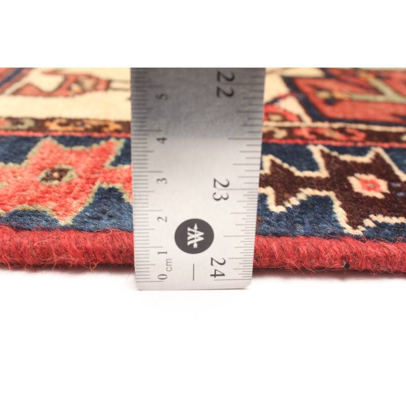 ECARPETGALLERY Hand-knotted Andelz Red Wool Rug - 2'11 x 6'3