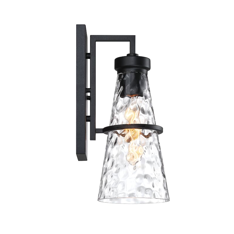 Field Daisy Lane Black Outdoor Hardwired Wall Sconce - 14