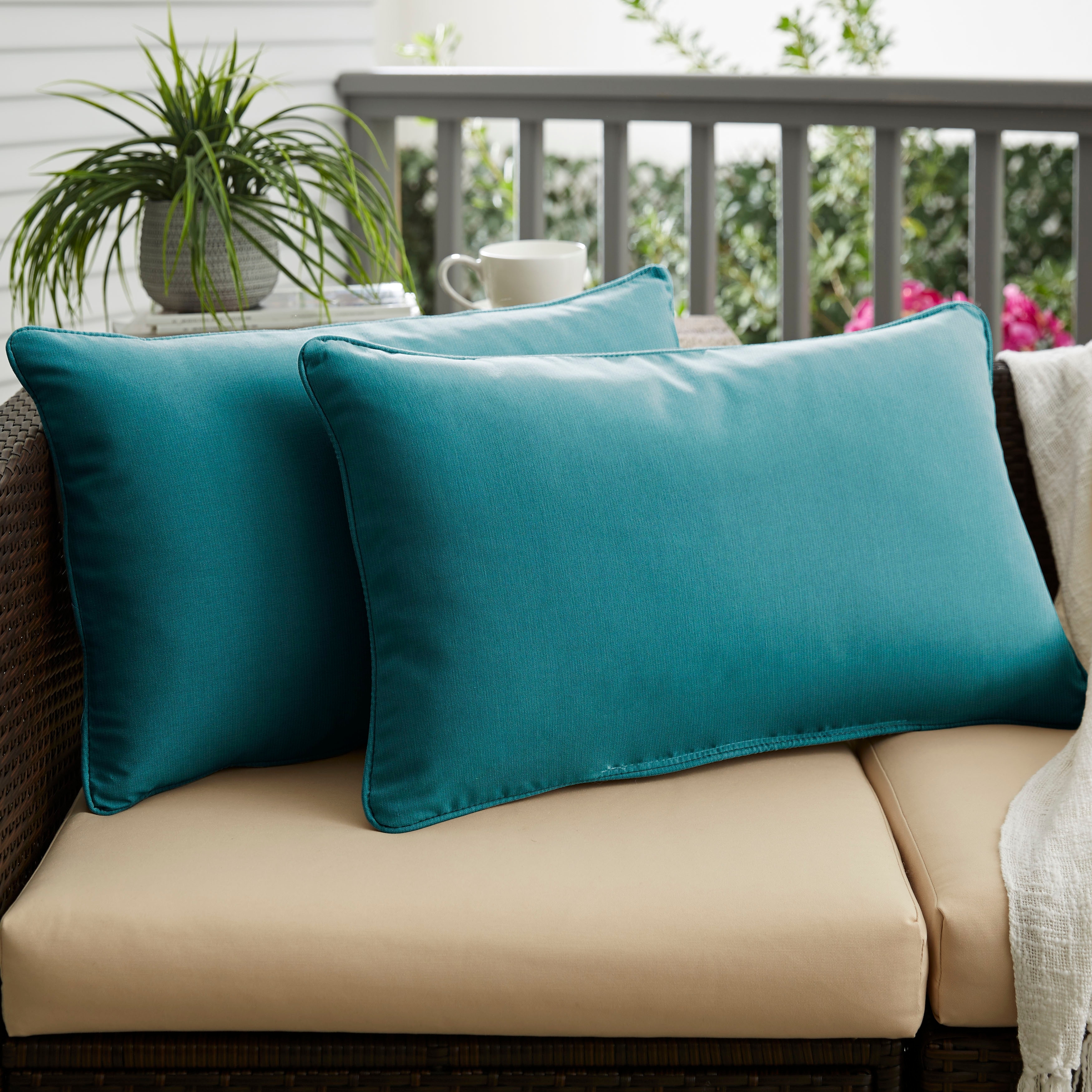 Peacock blue pillows cheap