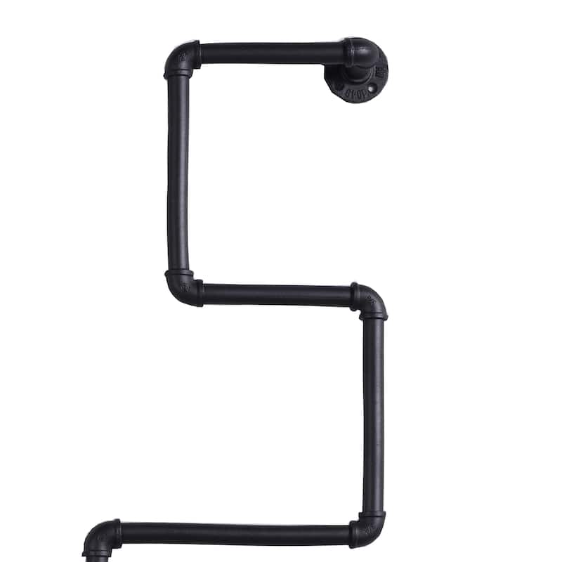 Black Bookshelf Scaffold Style Wall Shelf
