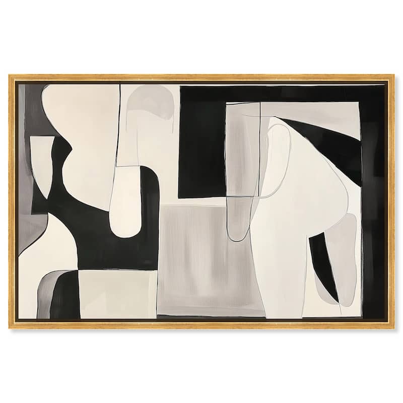 Shadow Play I Canvas by Art Remedy - 15" x 10" - Gold