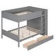 preview thumbnail 29 of 30, Full over Full Wood Bunk Bed with Drawers