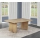 preview thumbnail 1 of 0, Best Quality 70" in Light Oak Natural Finish Dining Table Beige