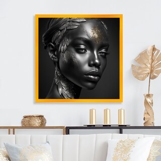 Designart "Vintage Glam Bohemian Portrait I" Boho Woman Framed Art ...