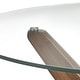 preview thumbnail 3 of 6, Lifestorey Trita Round Glass and Solid Wood Table
