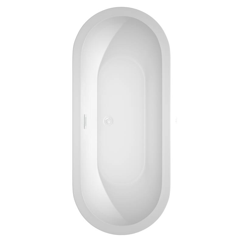 Wyndham Collection Soho 72-inch Freestanding Bathtub with Faucet