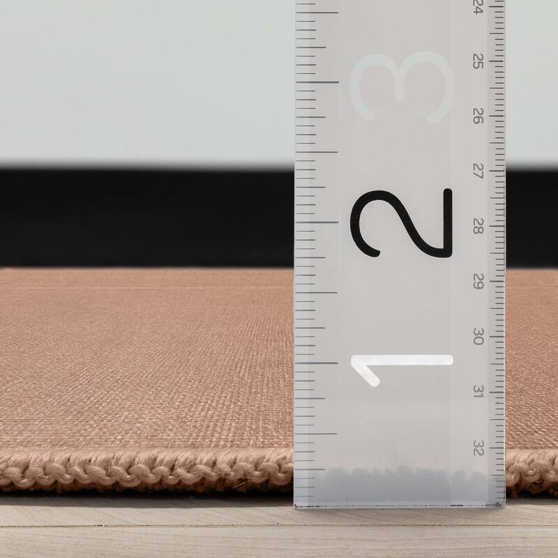 Well Woven Plain Solid Modern Flat-Weave Area Rug