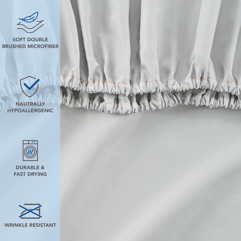 Host & Home Microfiber Fitted Sheets (6 Pack)