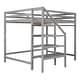 preview thumbnail 5 of 16, Full Loft Bed with Storage Staircase & Hanger