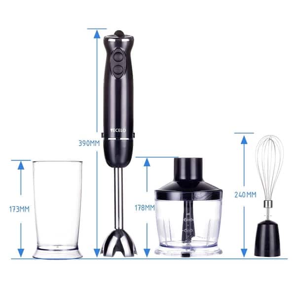 2-speed Grey Hand Blender With 3 Cup Chopping Bowl by Hamilton Beach for  sale online