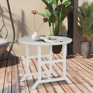White plastic patio table with umbrella hole sale