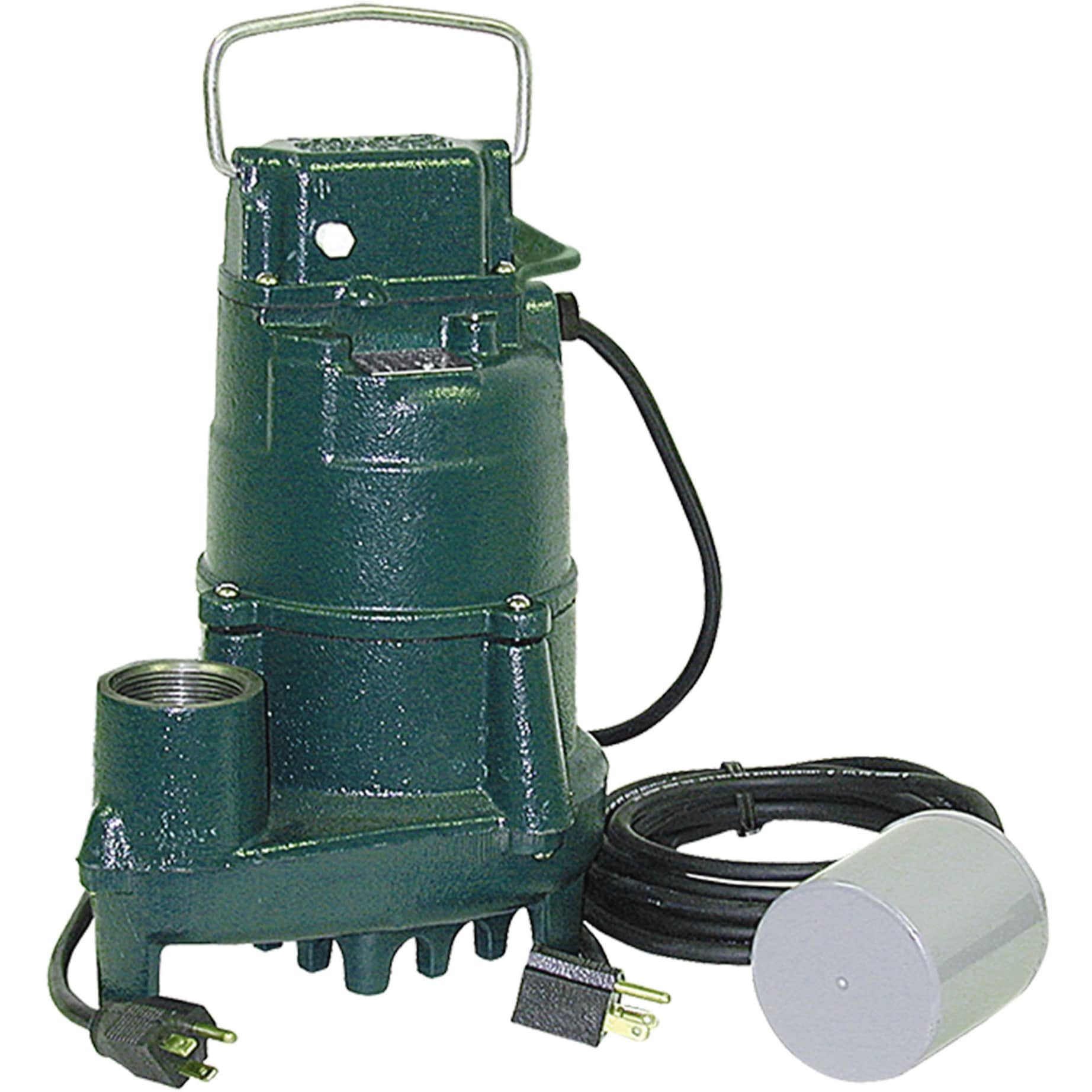 Zoeller 152-0005 4/10 HP Cast Iron High Head Effluent / Sump Pump with