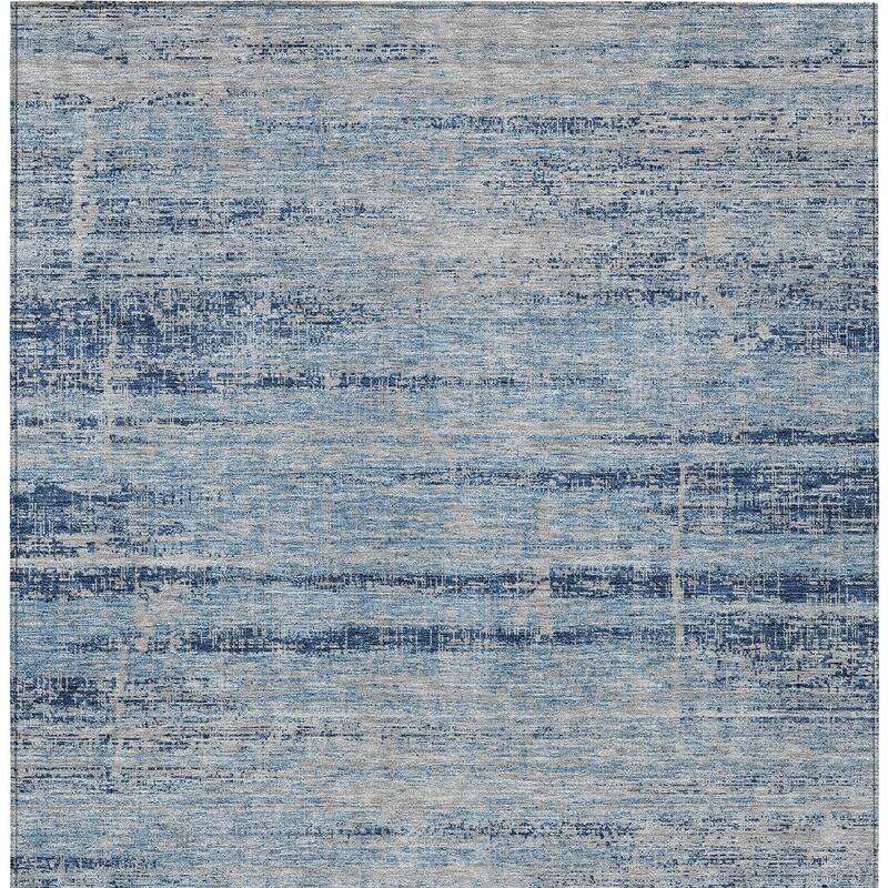 HomeRoots Abstract Transitional Rectangle Outdoor Rug